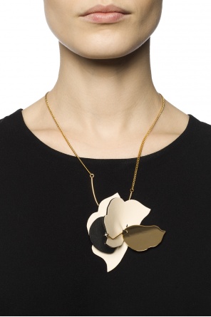Leather-trimmed necklace, zdjęcie 2 Leather-trimmed necklace od Marni